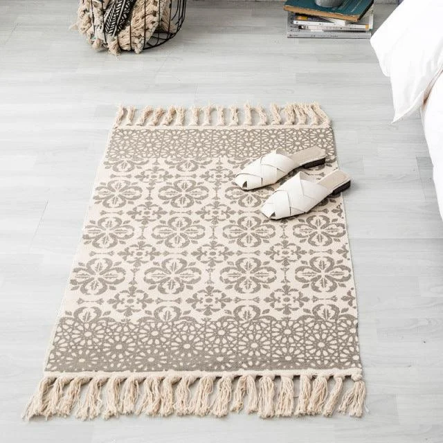 Bohemian Handwoven Floor Mat -  - #tag1#
