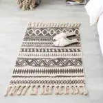 Bohemian Handwoven Floor Mat tag1