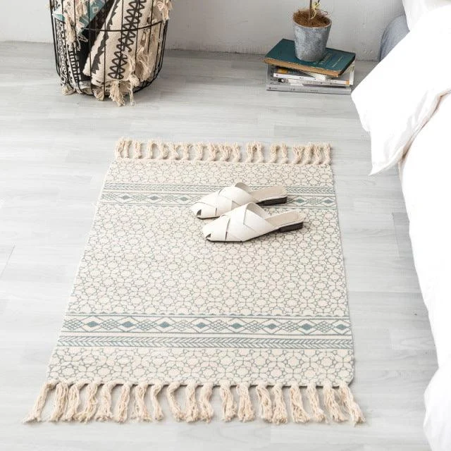Bohemian Handwoven Floor Mat -  - #tag1#