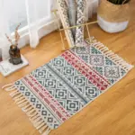 Bohemian Handwoven Floor Mat tag1