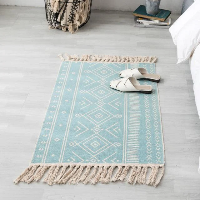 Bohemian Handwoven Floor Mat -  - #tag1#