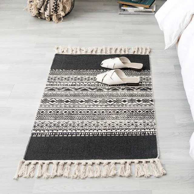 Bohemian Handwoven Floor Mat -  - #tag1#