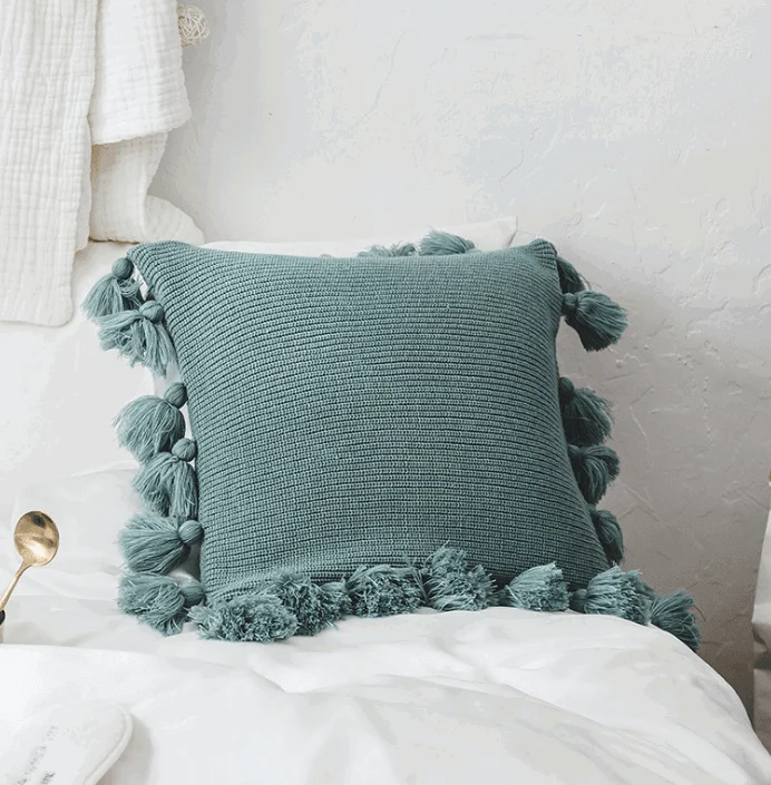 Bohemian Knitted Pastel Color Pillowcase -  - #tag1#