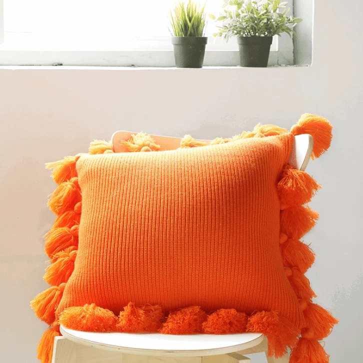 Bohemian Knitted Pastel Color Pillowcase -  - #tag1#