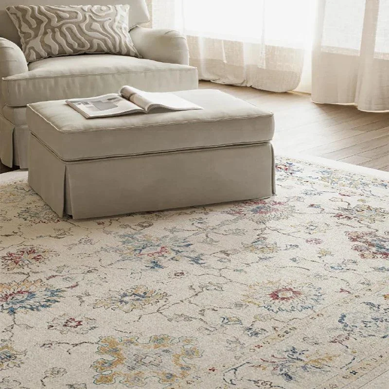 Bohemian Persian Flower Carpet Rug Comfortable Soft Bedroom Decoration -