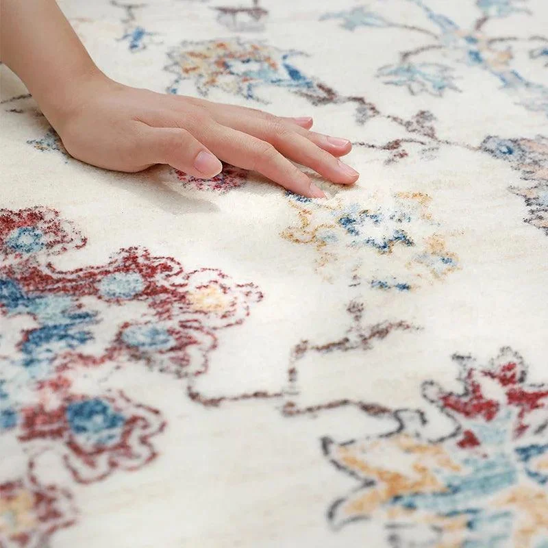 Bohemian Persian Flower Carpet Rug Comfortable Soft Bedroom Decoration -
