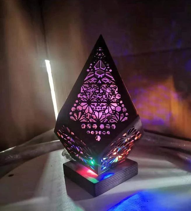 Bohemian Starry Sky Wooden Table Lamp -  - #tag1#