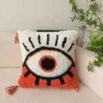 Bohemian Style Devil s Eye Tufted Cushion Cover tag1