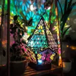 Bohemian Style Wooden LED Projection Lamp tag1