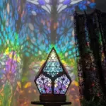 Bohemian Style Wooden LED Projection Lamp tag1