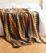 Bohemian_Throw_Blanket_Chevron_Pattern_Acrylic_130x220cm_-_-_tag1_-4155202 Bohemian Throw Blanket Chevron Pattern Acrylic 130x220cm tag1