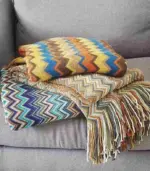 Bohemian_Throw_Blanket_Chevron_Pattern_Acrylic_130x220cm_-_-_tag1_-4155211 Bohemian Throw Blanket Chevron Pattern Acrylic 130x220cm tag1