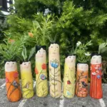 Bohemian style family vases