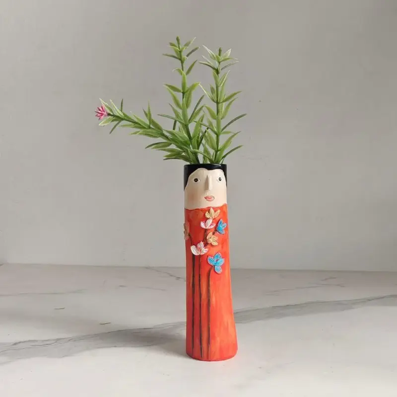 Bohemian style family vases