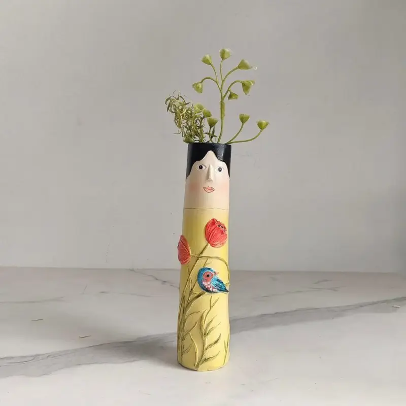 Bohemian style family vases