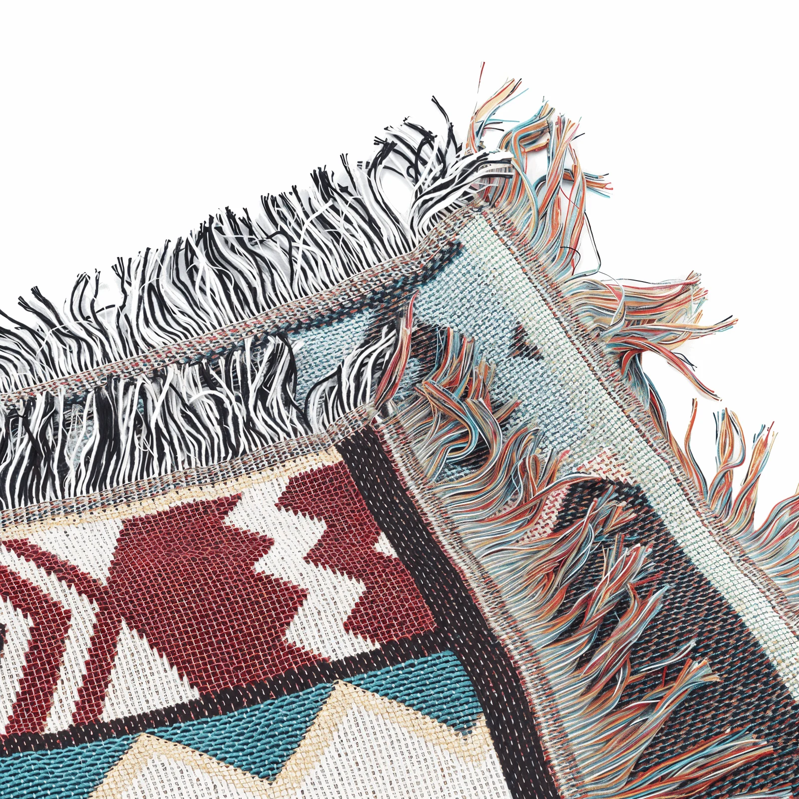 BohoFab Blanket - Luxury Boho Blanket Throw - Geometric Ethnic Tassel Tapestry Blanket -  - #tag1#