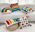 Boho Colorful Rainbow Pillow Cases