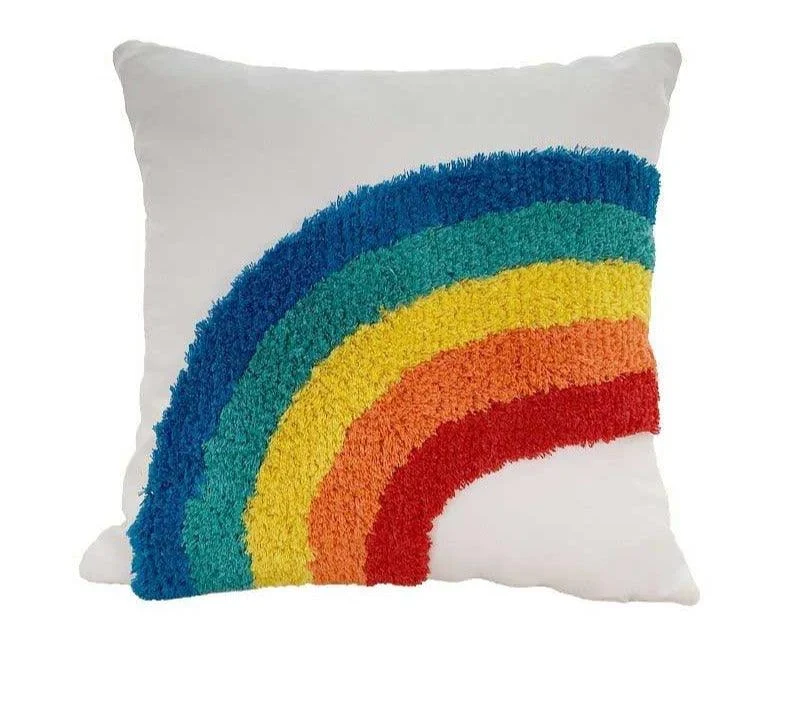 Boho Colorful Rainbow Pillow Cases -