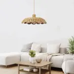 Boho Creative Decor Rattan Woven Pendant Lamp tag1