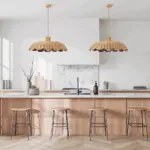 Boho Creative Decor Rattan Woven Pendant Lamp tag1