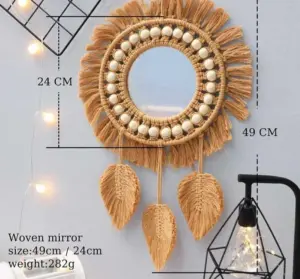 Boho Decorative Macrame Mirrors