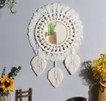 Boho Decorative Macrame Mirrors