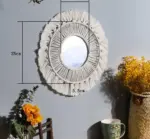 Boho Decorative Macrame Mirrors