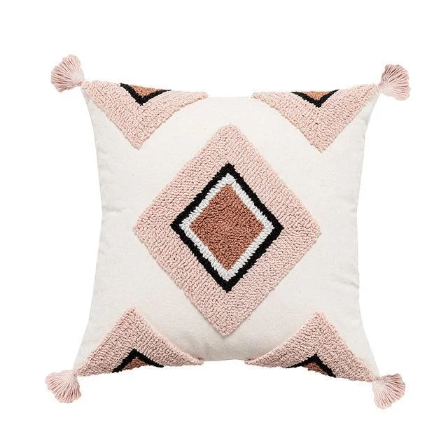 Boho Embroidered Throw Pillowcase -  - #tag1#