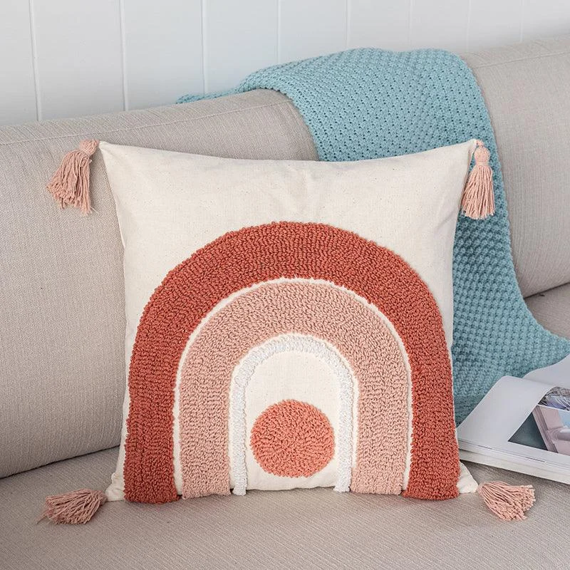 Boho Embroidered Throw Pillowcase -  - #tag1#