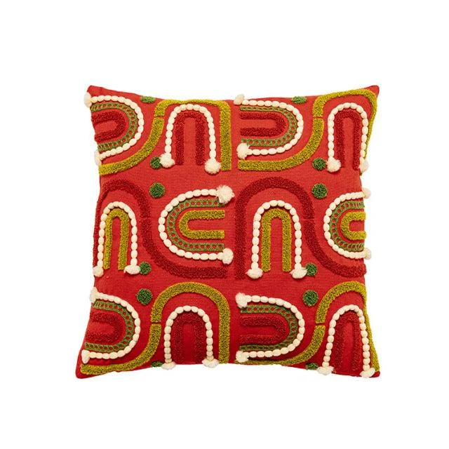 Boho Embroidered Throw Pillowcase -  - #tag1#