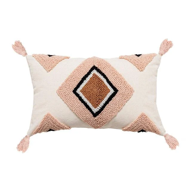 Boho Embroidered Throw Pillowcase -  - #tag1#