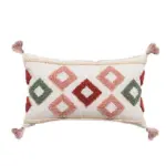 Boho Embroidered Throw Pillowcase tag1