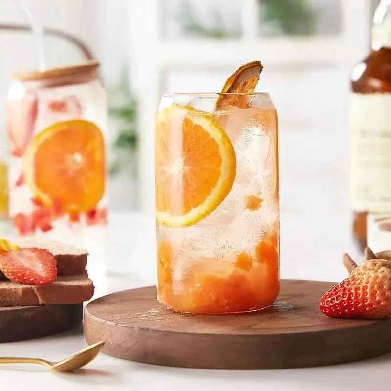 Boho Glass Cup with Lid and Straw -  - #tag1#