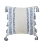 Boho Grey Tassel Pillow Cover tag1