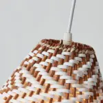 Boho Handmade Woven Wicker Pendant Light tag1