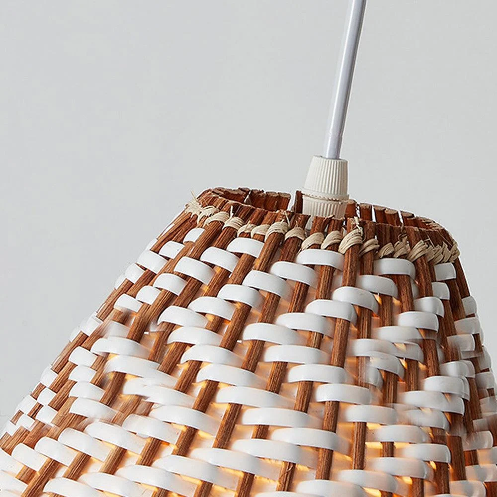Boho Handmade Woven Wicker Pendant Light -  - #tag1#