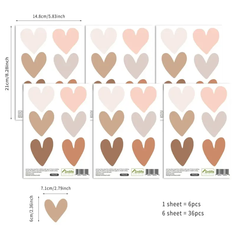 Boho_Hearts_Wall_Sticker_Kids_Room_Decor_-_-4141948 Boho Hearts Wall Sticker Kids Room Decor