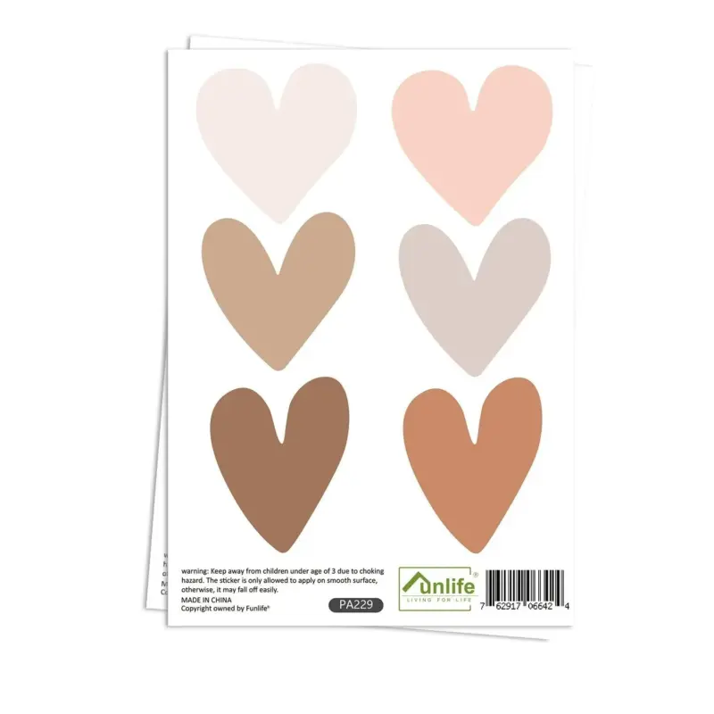 Boho Hearts Wall Sticker Kids Room Decor