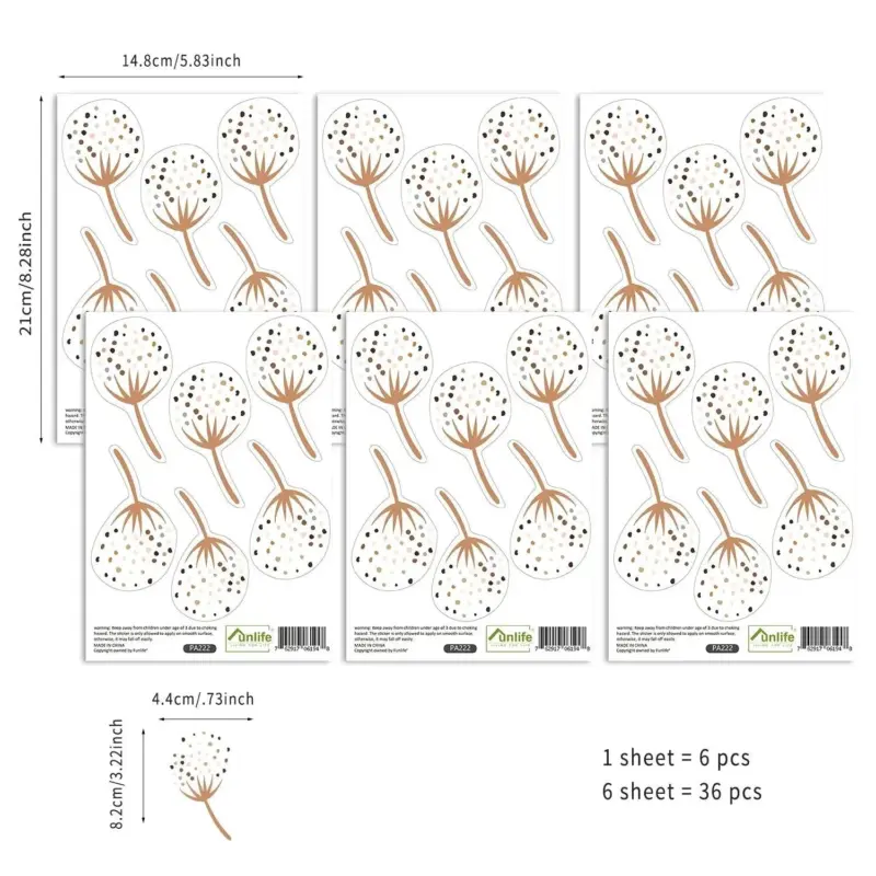 Boho Hearts Wall Sticker Kids Room Decor