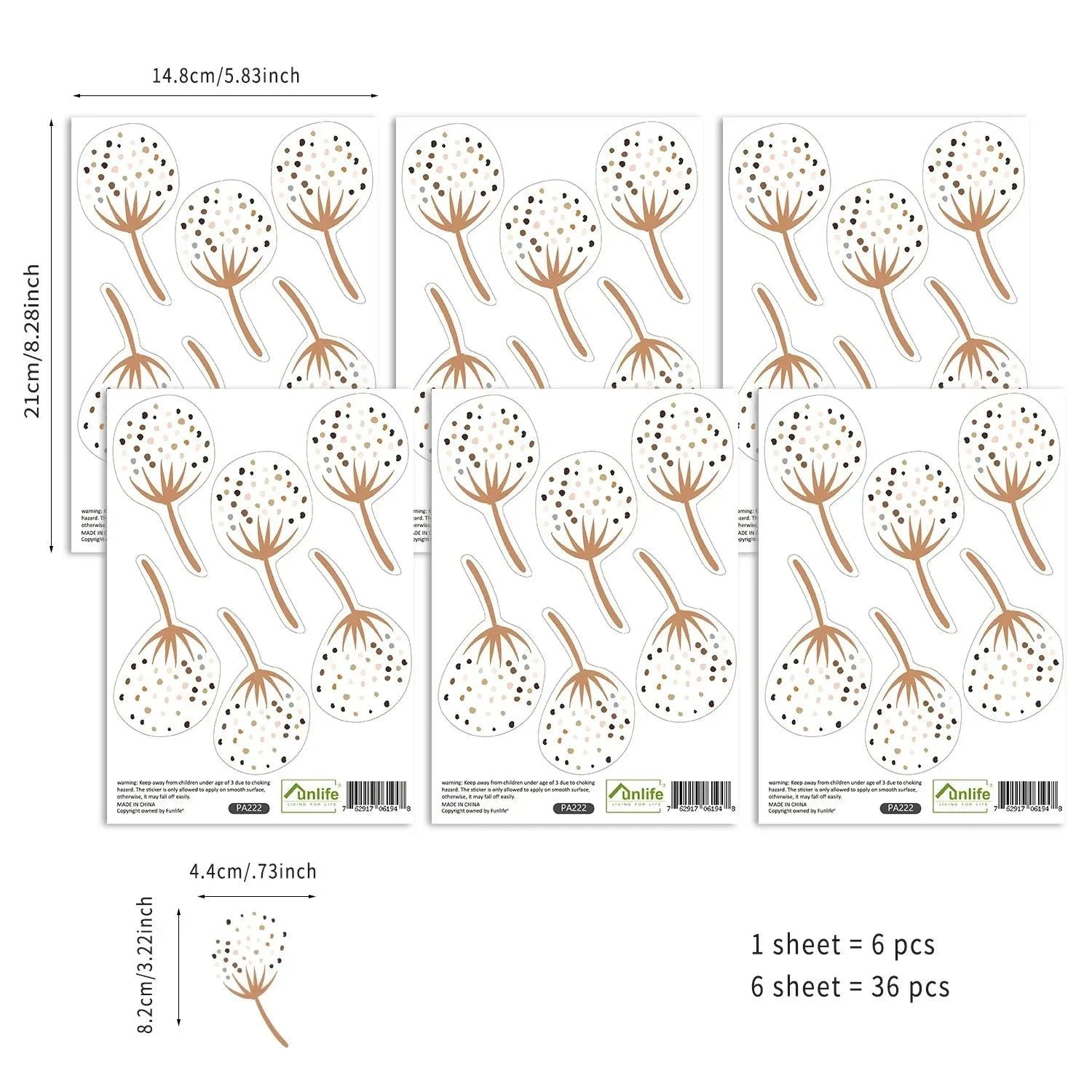 Boho Hearts Wall Sticker: Kids' Room Decor -
