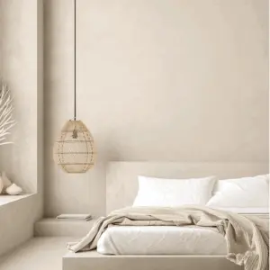Boho High Quality Handwoven Wicker Hanging Lamp