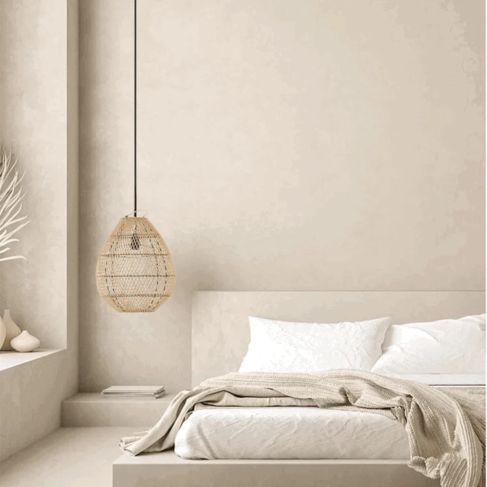 Boho High Quality Handwoven Wicker Hanging Lamp -  - #tag1#