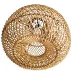 Boho High Quality Handwoven Wicker Hanging Lamp tag1