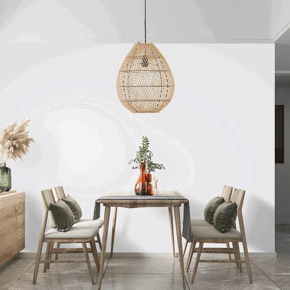 Boho High Quality Handwoven Wicker Hanging Lamp -  - #tag1#