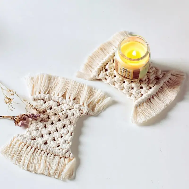 Boho Macrame Mat tag1