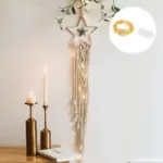 Boho Moon Dreamcatcher Macrame Wall Hanging