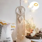 Boho Moon Dreamcatcher Macrame Wall Hanging