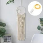 Boho Moon Dreamcatcher Macrame Wall Hanging
