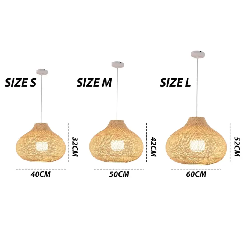 Boho Natural Handmade Island Pendant Light tag1