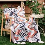 Boho Style Geometric Design Blanket tag1
